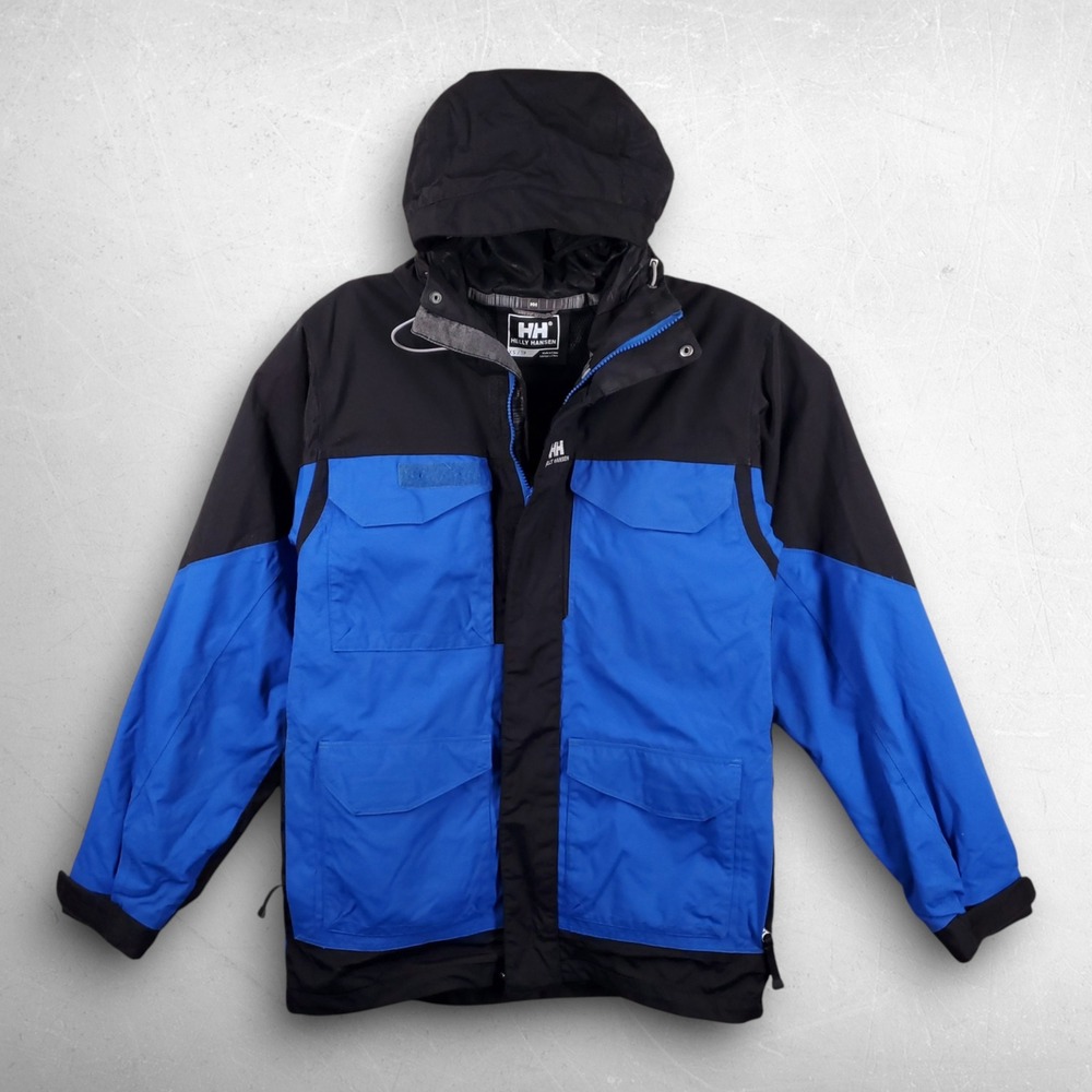 Helly Hansen Ski Snowboard Jacket Men XS Blue Black Helly Tech Winter Alpine